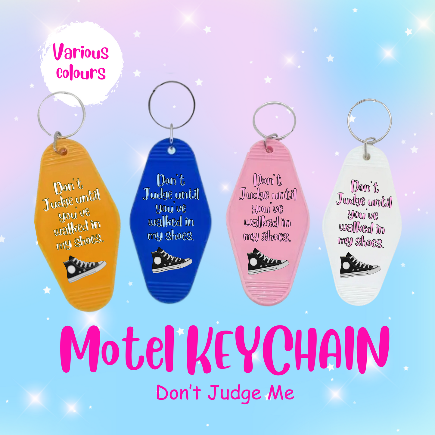 Don't Judge Motel Keyring