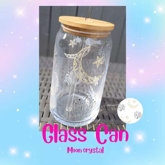 Moon Crystals Glass Can 16oz